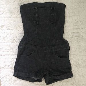 Denim romper